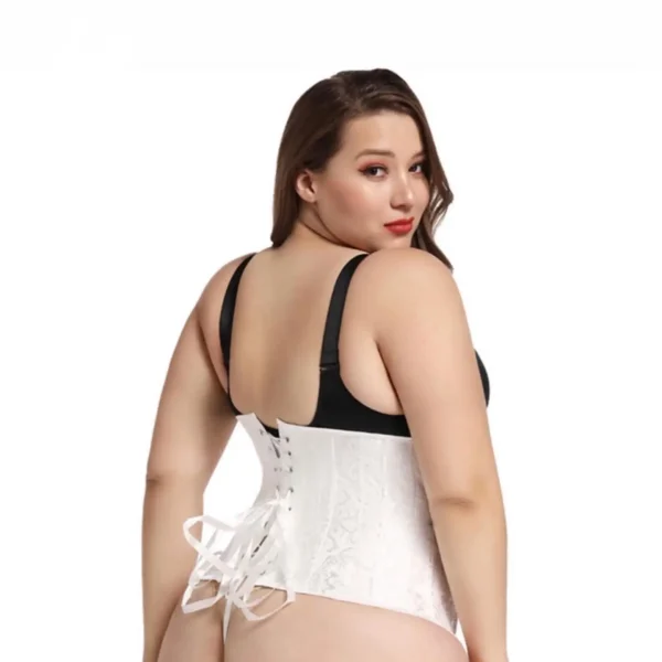 CORSET PREMIUM BROCADO BLANCO. - Imagen 14