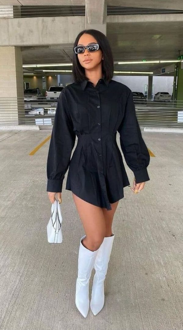 Nueva! Camisa Entallada en Blanco - Imagen 2