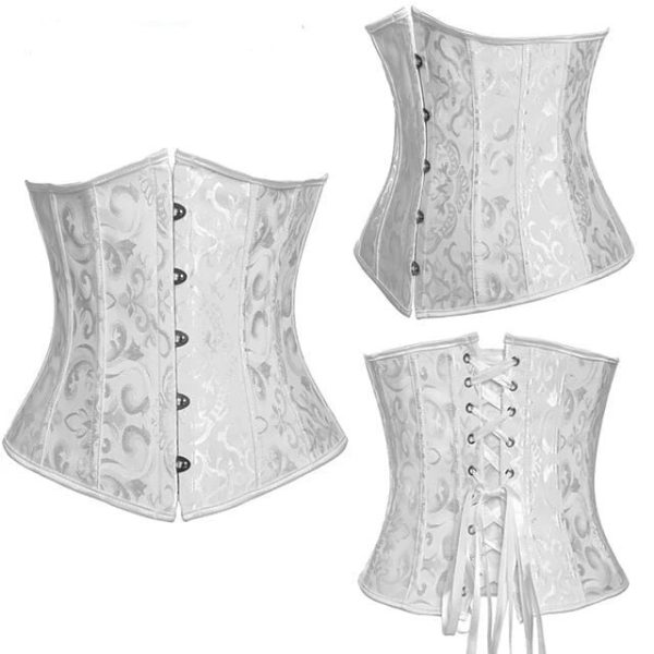 CORSET PREMIUM BROCADO BLANCO. - Imagen 16