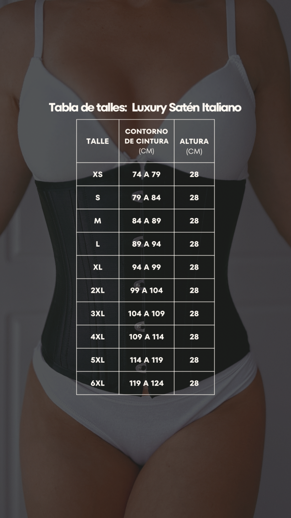 CORSET CORTO SATINADO NEGRO. - Imagen 7